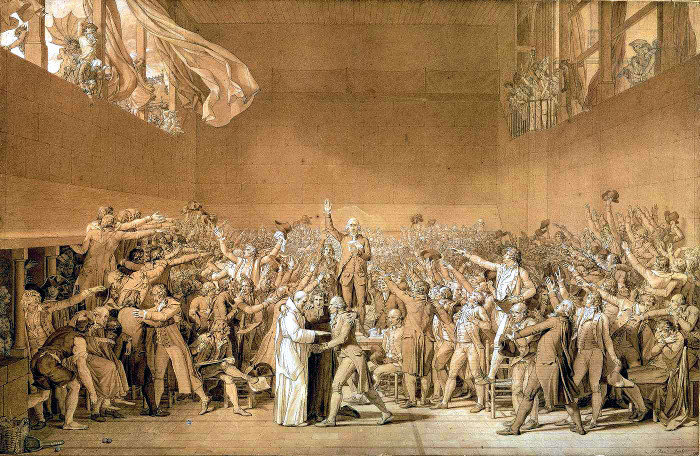 Juramento do Salão do Jogo de Péla, marco da Revolução Francesa